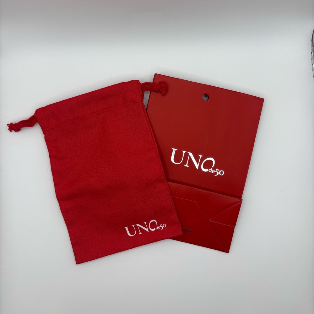 UNO de 50 Silver and Teal Bracelet - Picture 5 of 5